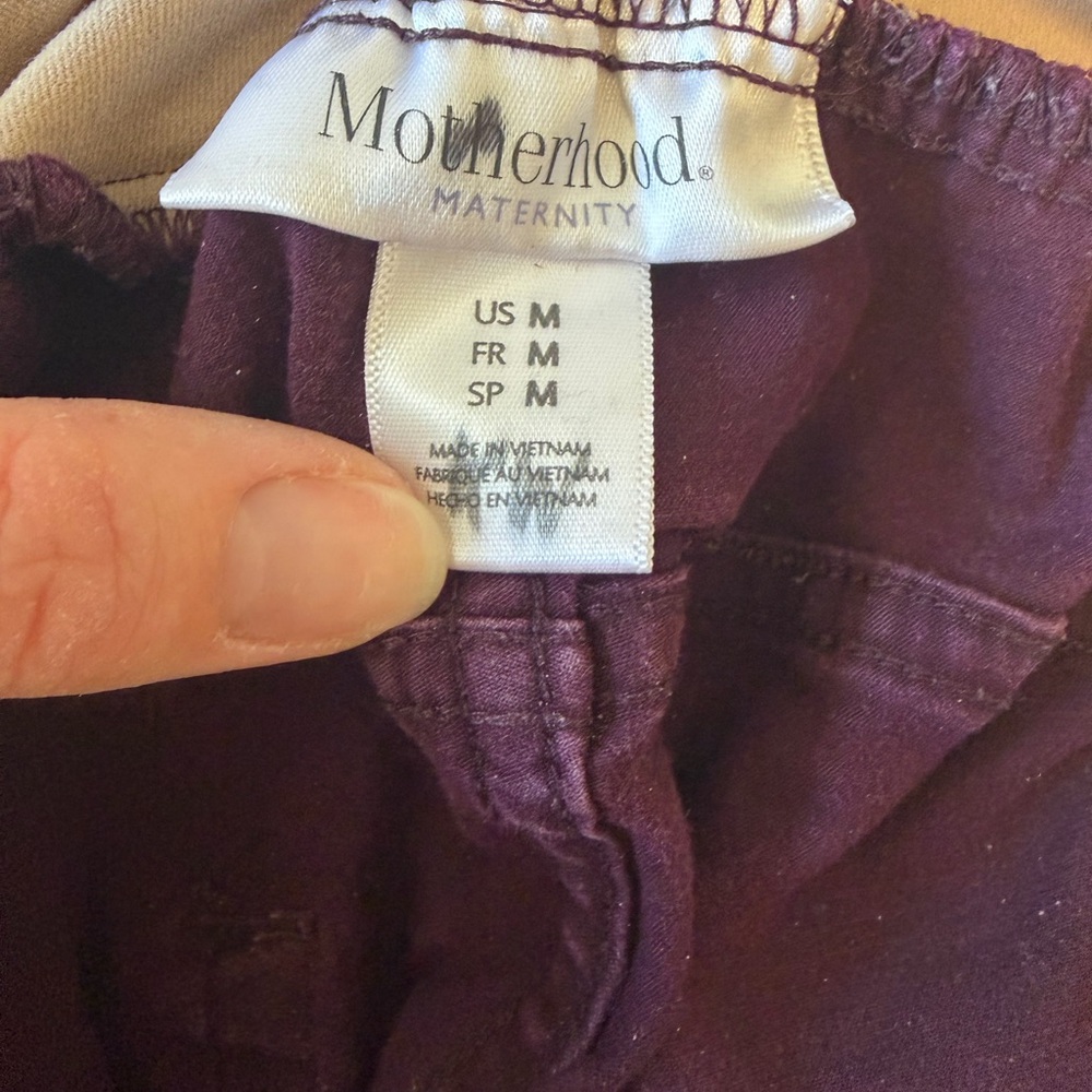 Purple Maternity Pants - Picture 3 of 3